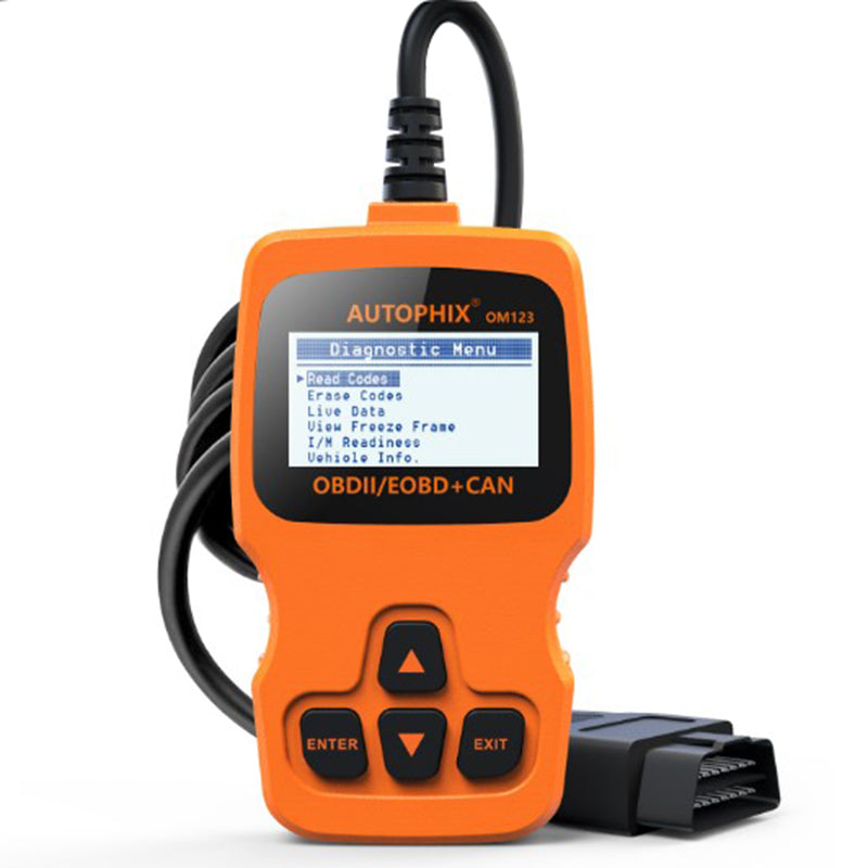 AUTOPHIX OM123 Portable OBD2 Scanner Car Diagnostic Tool Automotive Scanner EOBD Code Reader