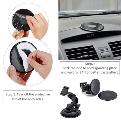 DP015 Round Sticky Adhesive Mounting Pad for Car Dashboard Suction Cup GPS Suction Mount (Size: L)