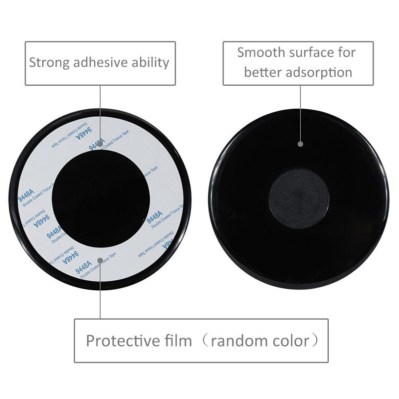DP015 Round Sticky Adhesive Mounting Pad for Car Dashboard Suction Cup GPS Suction Mount (Size: L)