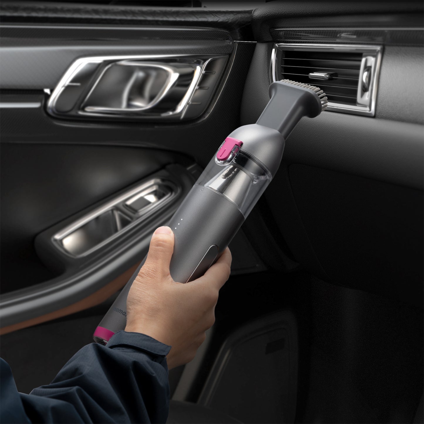 MOMAX MICRO CLEANSE Mini Vacuum Cleaner Cordless Handheld Car Cleaner Portable Home Office High Power 6000Pa Cleaning Tool - Dark Grey