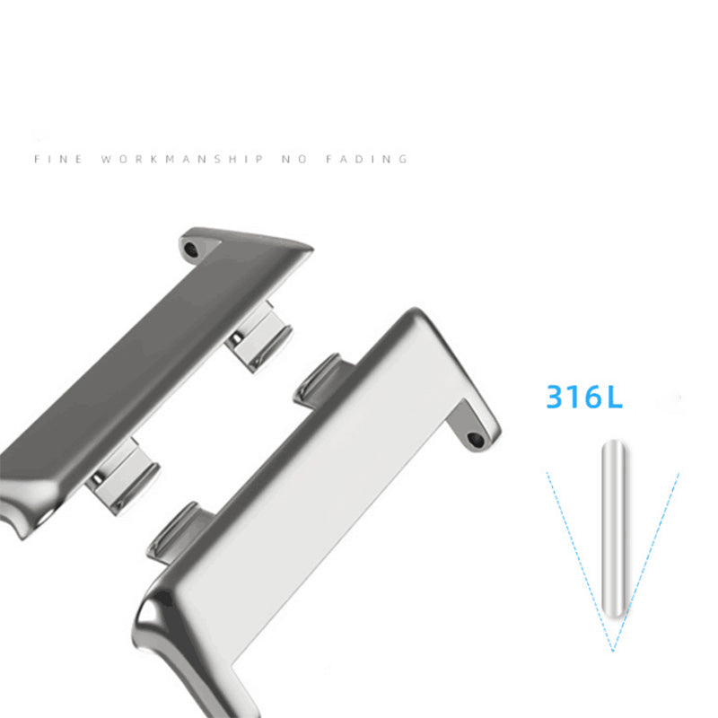 1 Pair High Quality Stainless Steel Adapter Watch Strap Connector for Oppo Watch 2 42mm