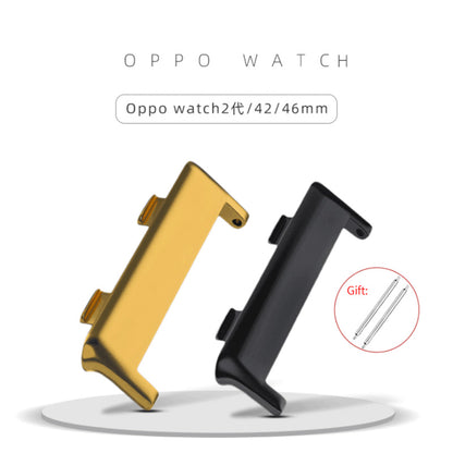1 Pair High Quality Stainless Steel Adapter Watch Strap Connector for Oppo Watch 2 42mm