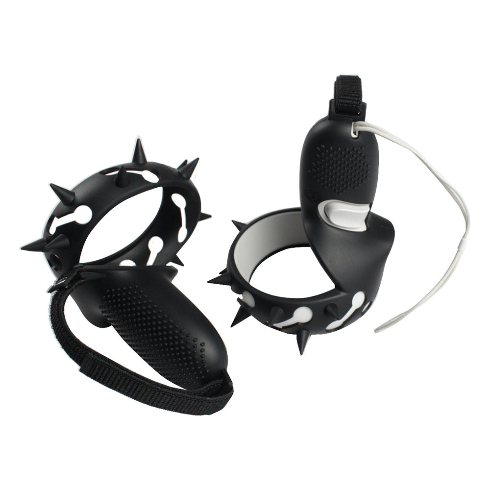 1 Pair Silicone Anti-slip Anti-drop Protective Grip Cover VR Controller Handle Sleeve Case for Oculus Quest 2