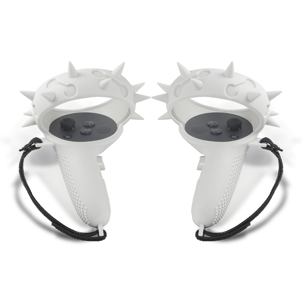 1 Pair Silicone Anti-slip Anti-drop Protective Grip Cover VR Controller Handle Sleeve Case for Oculus Quest 2