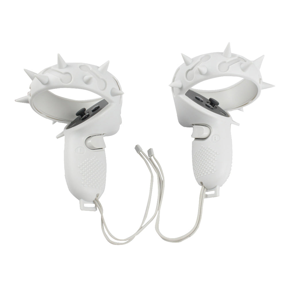 1 Pair Silicone Anti-slip Anti-drop Protective Grip Cover VR Controller Handle Sleeve Case for Oculus Quest 2