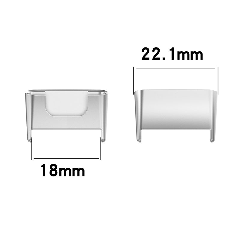 1 Pair Metal Watch Strap Adapter for Xiaomi Mi Band 7 Pro, Watch Band Connector Replacement