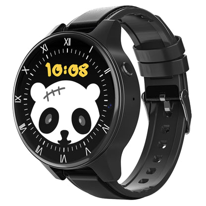 ROGBID Panda 4G Smart Watch 1.69 inch Round Full Touch Screen 3+32G 5ATM Water Resistant Fitness Bracelet with Dual Camera/GPS + Glonass Positions for Journey Workouts