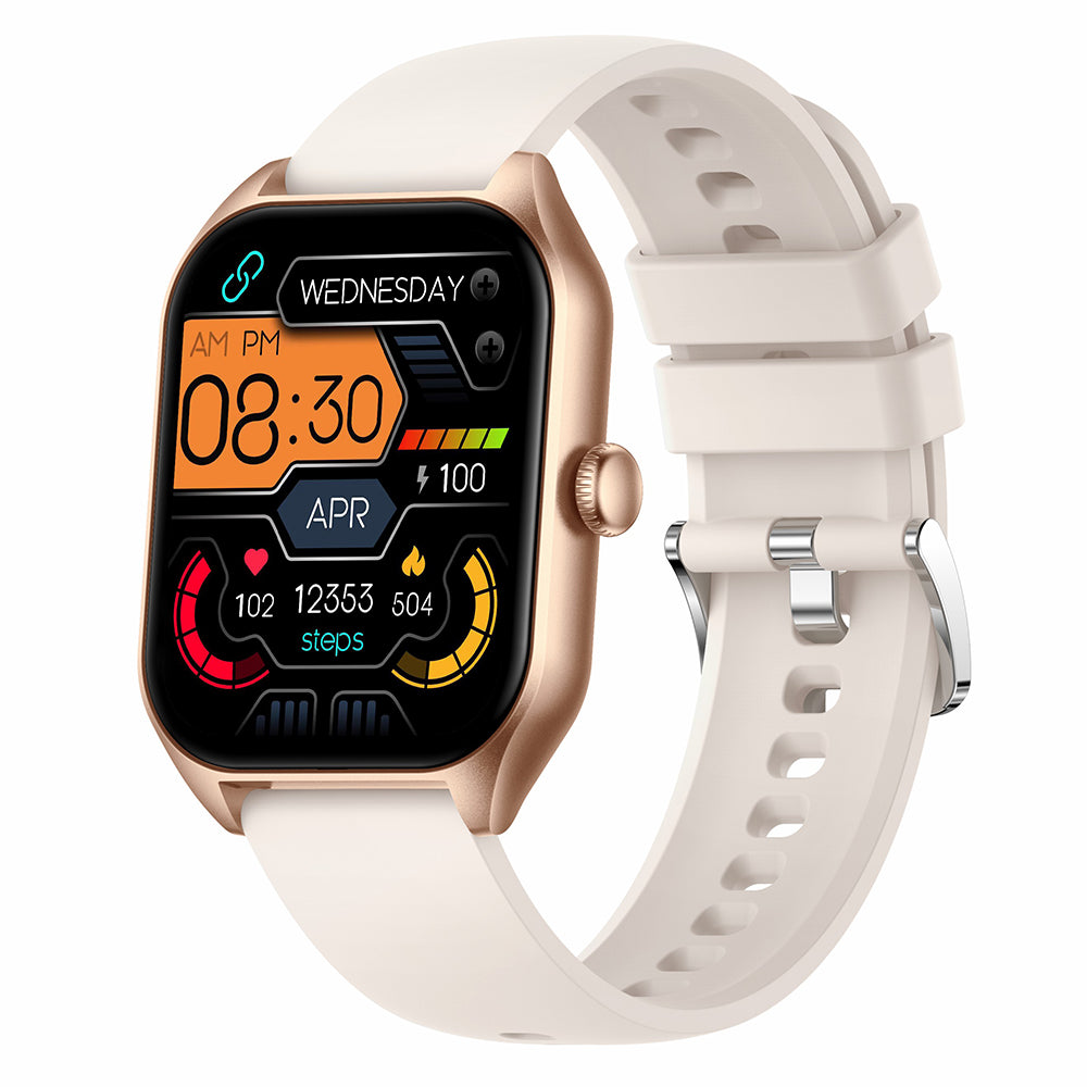 H40 1.85 inch Square Screen Smart Watch Multi-Sport Mode Fitness Bracelet Support Bluetooth Talking, Heart Rate, Sleep Monitoring (Silicone Strap)