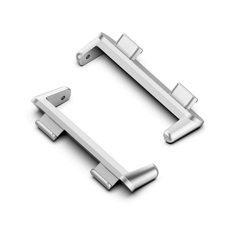 1 Pair 20mm Stainless Steel Watchband Connector Watch Strap Adapter Replacement for Oppo Watch 2 42mm