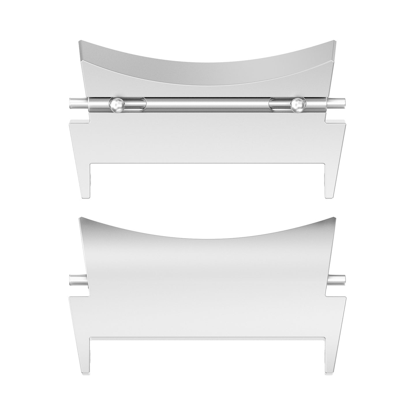 1 Pair 20mm Watch Band Connector Stainless Steel Wrist Strap Adapter for Samsung Galaxy Watch4 40mm/44mm / Watch4 Classic 42mm/46mm