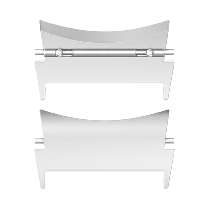 1 Pair 20mm Watch Band Connector Stainless Steel Wrist Strap Adapter for Samsung Galaxy Watch4 40mm/44mm / Watch4 Classic 42mm/46mm