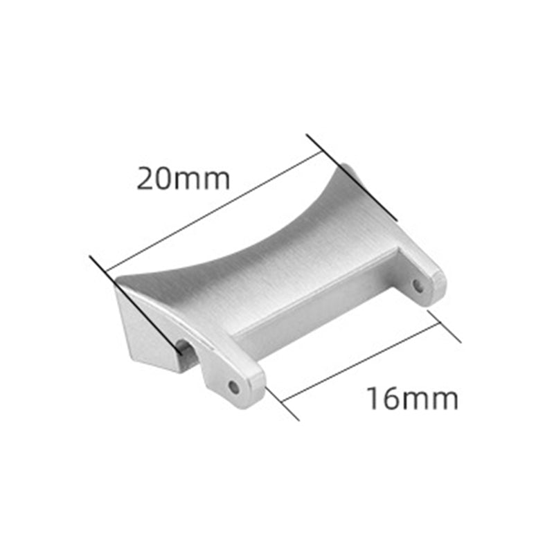 1 Pair 20mm Watch Band Connector Stainless Steel Wrist Strap Adapter for Samsung Galaxy Watch4 40mm/44mm / Watch4 Classic 42mm/46mm