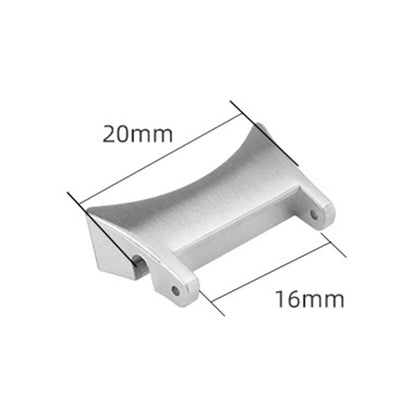 1 Pair 20mm Watch Band Connector Stainless Steel Wrist Strap Adapter for Samsung Galaxy Watch4 40mm/44mm / Watch4 Classic 42mm/46mm