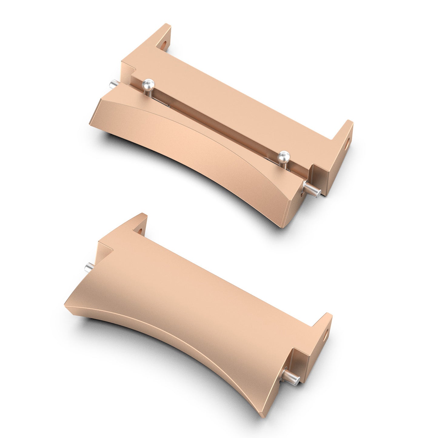 1 Pair 20mm Watch Band Connector Stainless Steel Wrist Strap Adapter for Samsung Galaxy Watch4 40mm/44mm / Watch4 Classic 42mm/46mm