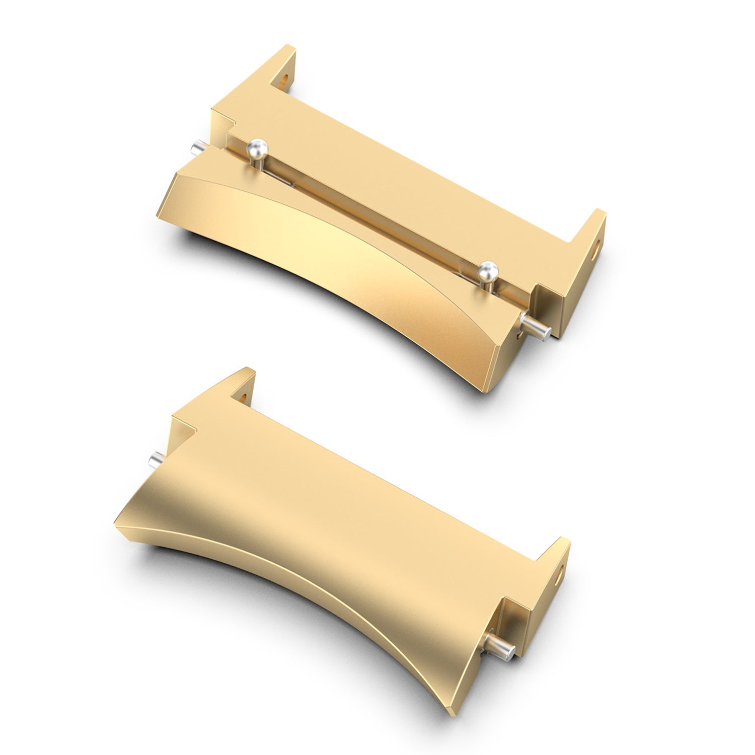 1 Pair 20mm Watch Band Connector Stainless Steel Wrist Strap Adapter for Samsung Galaxy Watch4 40mm/44mm / Watch4 Classic 42mm/46mm