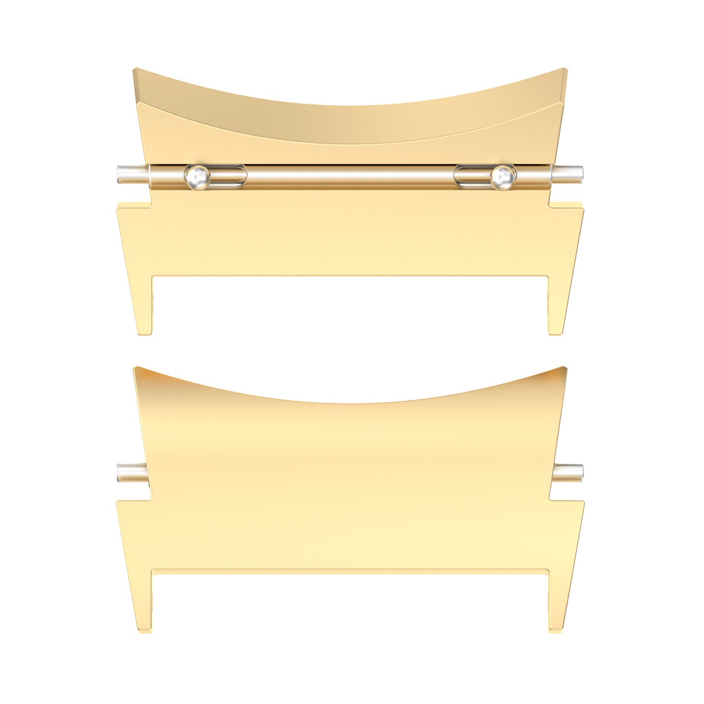 1 Pair 20mm Watch Band Connector Stainless Steel Wrist Strap Adapter for Samsung Galaxy Watch4 40mm/44mm / Watch4 Classic 42mm/46mm