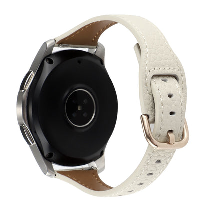 For Xiaomi Watch S1 Pro / Huami Amazfit GTR4 Pro 22mm T-shape Watchband Litchi Texture Genuine Leather Watch Strap