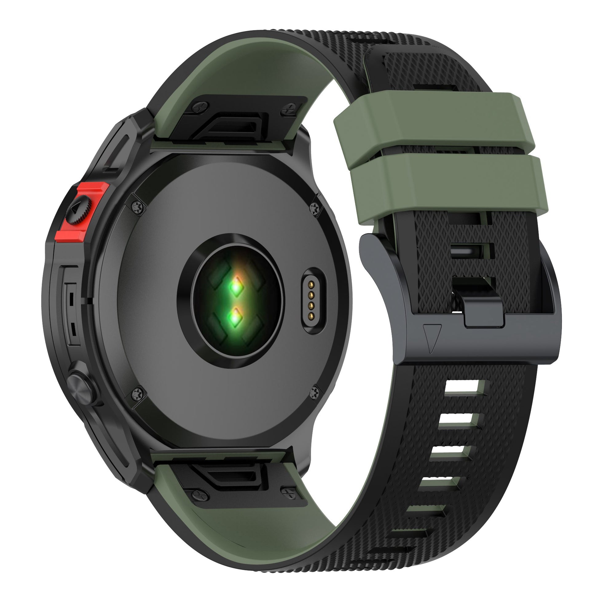 For Garmin Enduro / Tactix Delta / Tactix 7 Pro Dual Colors Replacement Wrist Band 26mm Textured Silicone Watch Strap