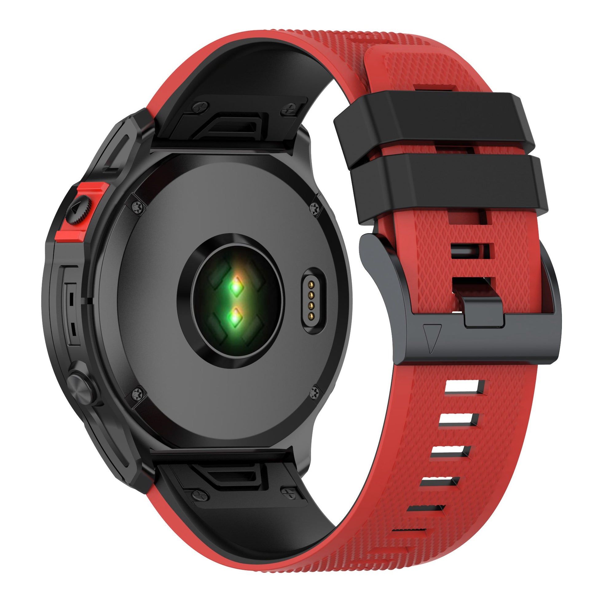 For Garmin Enduro / Tactix Delta / Tactix 7 Pro Dual Colors Replacement Wrist Band 26mm Textured Silicone Watch Strap