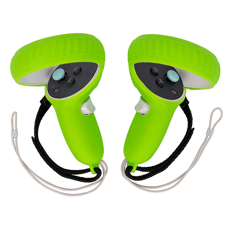 1 Pair Anti-scratch Silicone Controller Grip Cover for Oculus Quest 2 VR Accessories Gamepad Handle Protector