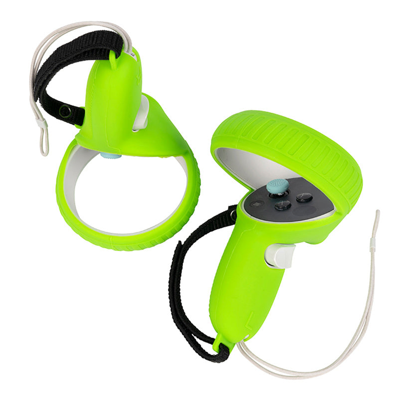 1 Pair Anti-scratch Silicone Controller Grip Cover for Oculus Quest 2 VR Accessories Gamepad Handle Protector