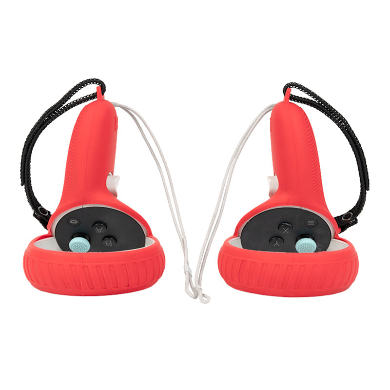 1 Pair Anti-scratch Silicone Controller Grip Cover for Oculus Quest 2 VR Accessories Gamepad Handle Protector