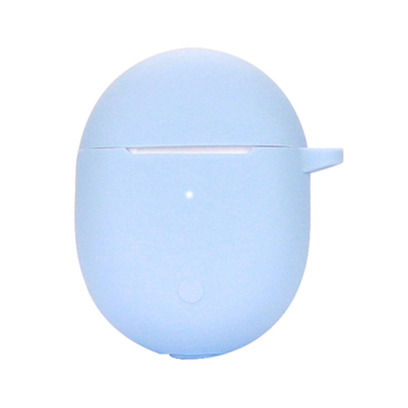 Dust-proof Earphone Silicone Case for Redmi Buds 4, Bluetooth Earbuds Charging Box Anti-scratch Cover with Hanging Buckle