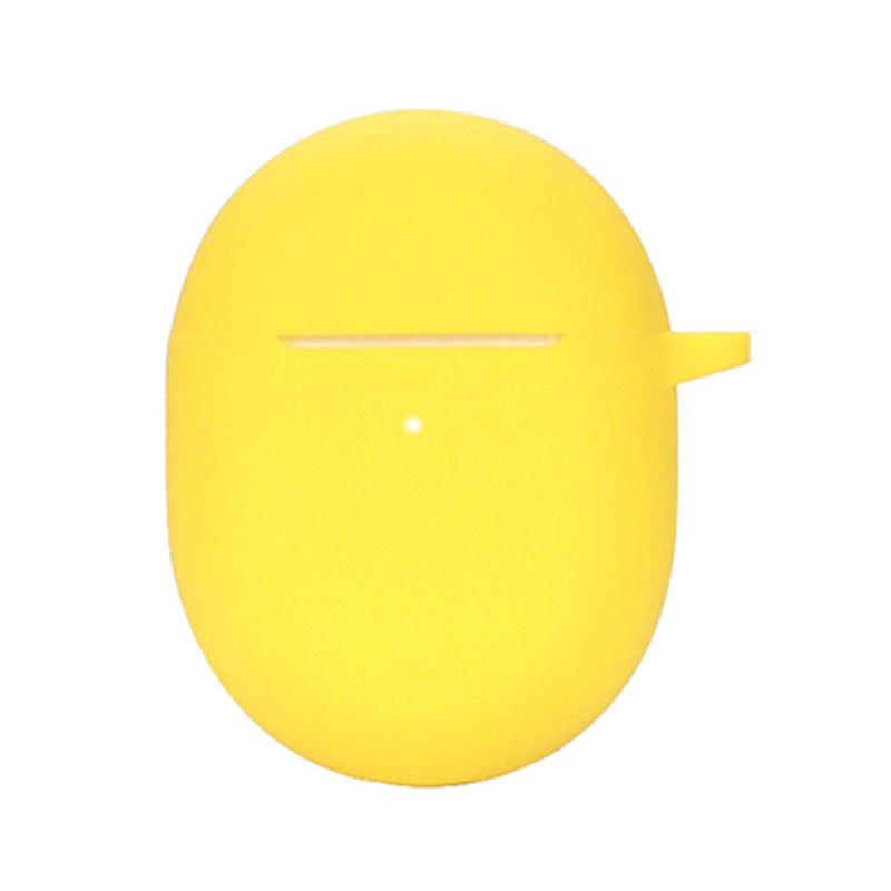 Dust-proof Earphone Silicone Case for Redmi Buds 4, Bluetooth Earbuds Charging Box Anti-scratch Cover with Hanging Buckle