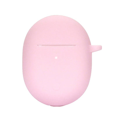 Dust-proof Earphone Silicone Case for Redmi Buds 4, Bluetooth Earbuds Charging Box Anti-scratch Cover with Hanging Buckle