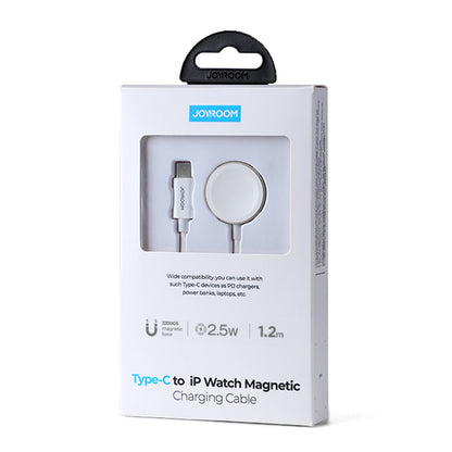 JOYROOM S-IW004 1.2m Type-C Port Magnetic Wireless Charger for Apple iWatch Charging Dock Cable