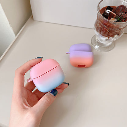 For SoundPEATS Air3 Gradient Frosted Hard PC Protective Case Bluetooth Earphone Anti-dust Anti-drop Cover
