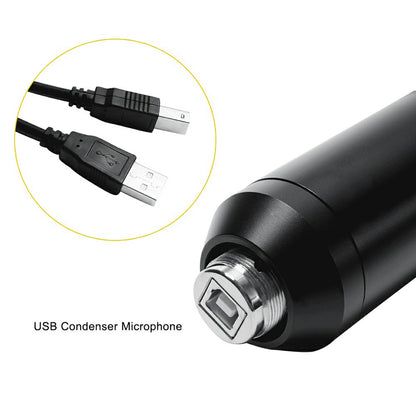 BM800 USB Streaming PC Microphone Kit 192KHz/24Bit Condenser Mic for Podcasting Gaming Home Recording