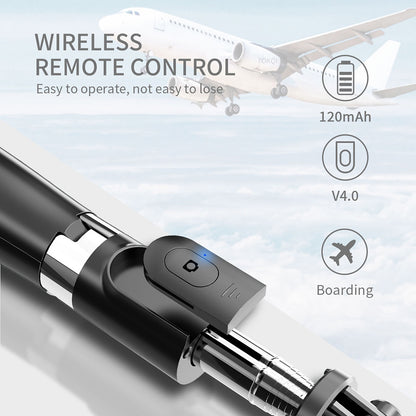 SELFIESHOW L02 Wireless Bluetooth Control Cellphone Selfie Stick 1 Meter Length Tripod Stand