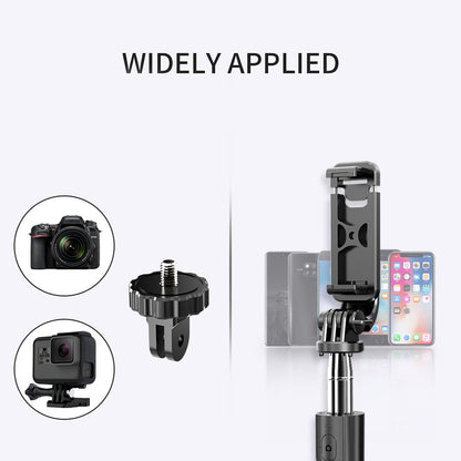 SELFIESHOW L02 Wireless Bluetooth Control Cellphone Selfie Stick 1 Meter Length Tripod Stand