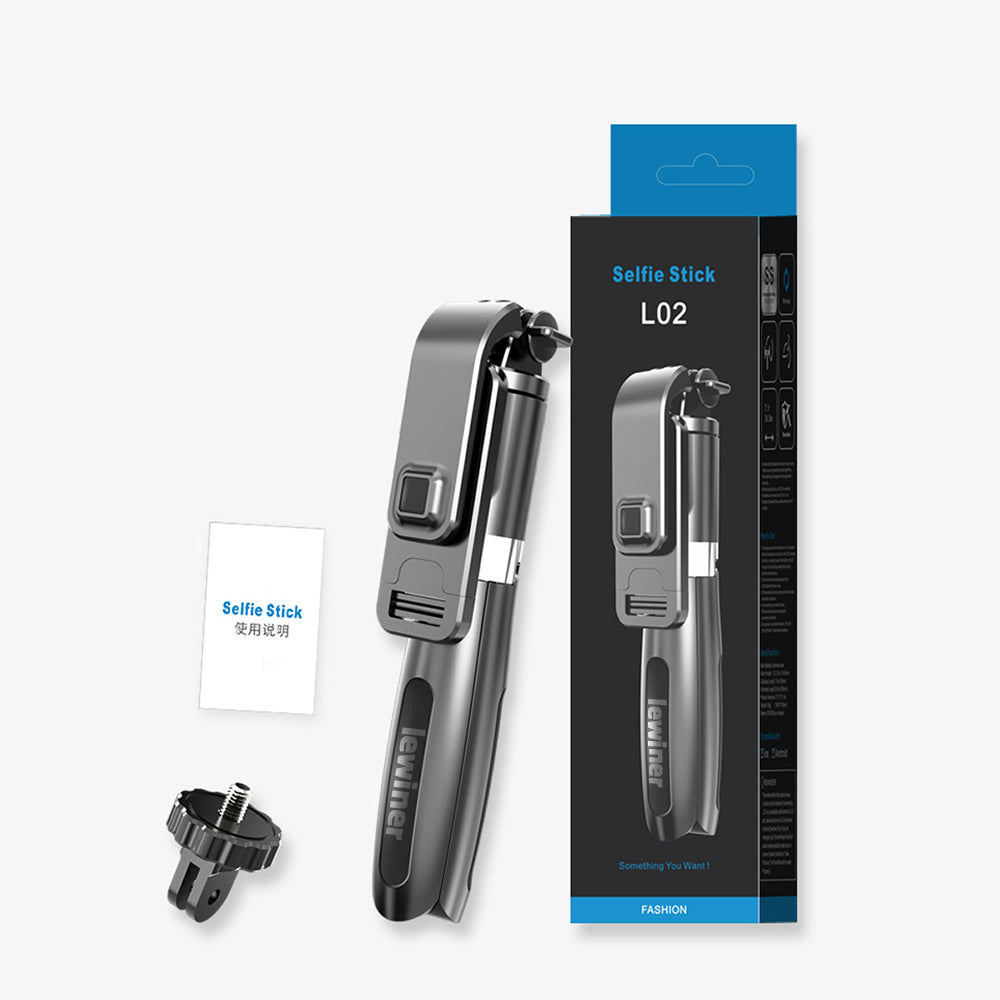 SELFIESHOW L02 Wireless Bluetooth Control Cellphone Selfie Stick 1 Meter Length Tripod Stand