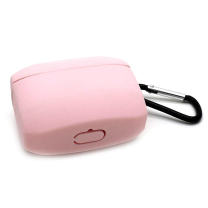 Durable Silicone Protective Case with Carabiner for Jabra Elite 65t / Elite Active 65t Bluetooth Earphones