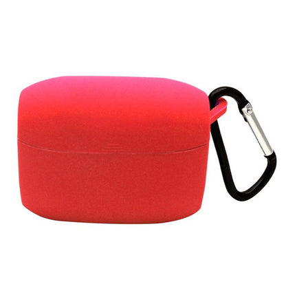 Durable Silicone Protective Case with Carabiner for Jabra Elite 65t / Elite Active 65t Bluetooth Earphones