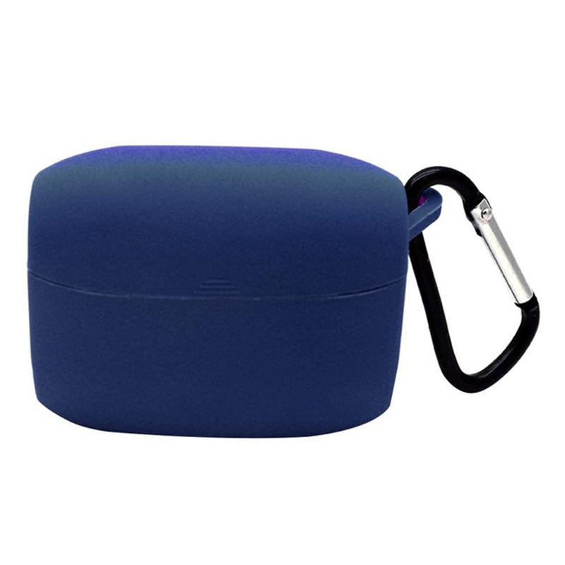 Durable Silicone Protective Case with Carabiner for Jabra Elite 65t / Elite Active 65t Bluetooth Earphones