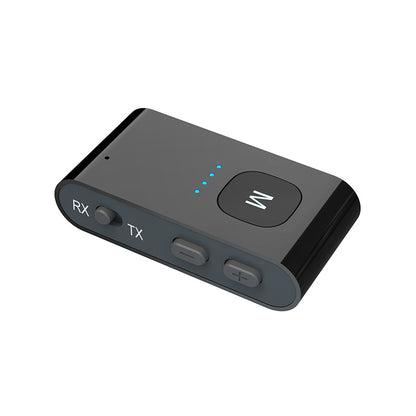 BR02 Bluetooth 5.0 Receiver Transmitter AUX TF Card Audio Adapter with Battery Indicator