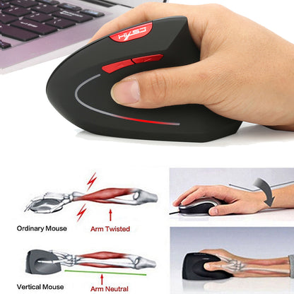 HXSJ T24 2.4G Vertical Healthy Wireless Mouse