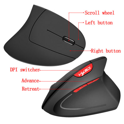 HXSJ T24 2.4G Vertical Healthy Wireless Mouse