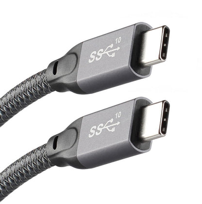 0.5m USB C To USB C Cable 3.1 Gen 2 10Gbps Video Data Transfer Charging Cable with E-Marker