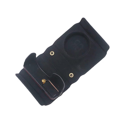 Detachable Battery Opening Design PU Leather Camera Bag Protective Cover with Hand Strap for Ricoh GR III