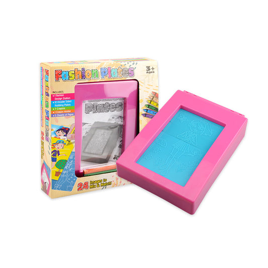 023-5 Scribble Drawing Board Changeable Dressing Block with Crayons Kids Tracing Toy