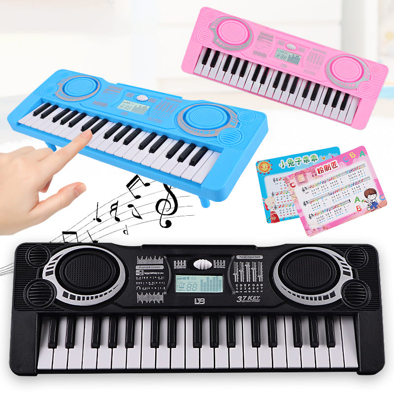0815 37 Keys Electronic Piano Keyboard Battery Powered Musical Instrument Kids Gift