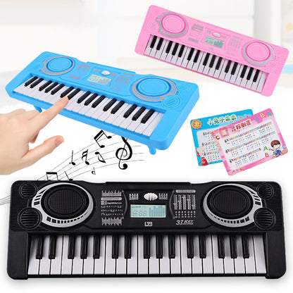 0815 37 Keys Electronic Piano Keyboard Battery Powered Musical Instrument Kids Gift