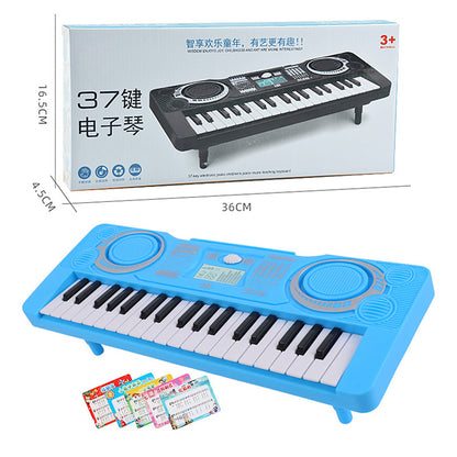 0815 37 Keys Electronic Piano Keyboard Battery Powered Musical Instrument Kids Gift