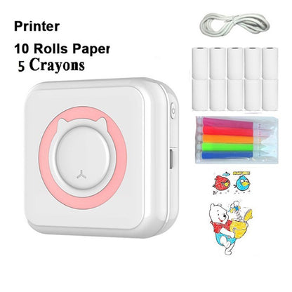 C15 Mini Thermal Printer Mobile Bluetooth Label Printer Smart Photo Printer