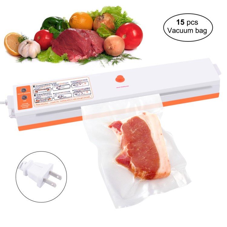 Food Sealer Machine Food Storage Vacuum Packing Machine Vacuum Seal Bag Maker with 10 Sealer Bags
