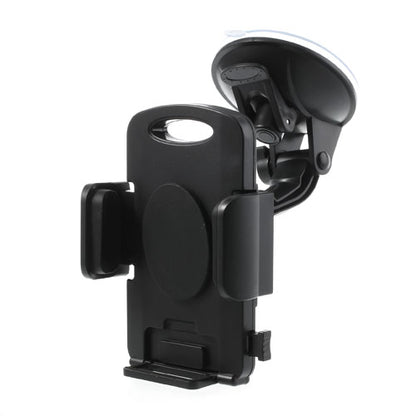 Black Universal 360 Rotation Car Holder Stand for 4.3-7.8 inch Smartphones Tablet, width: 58-125mm